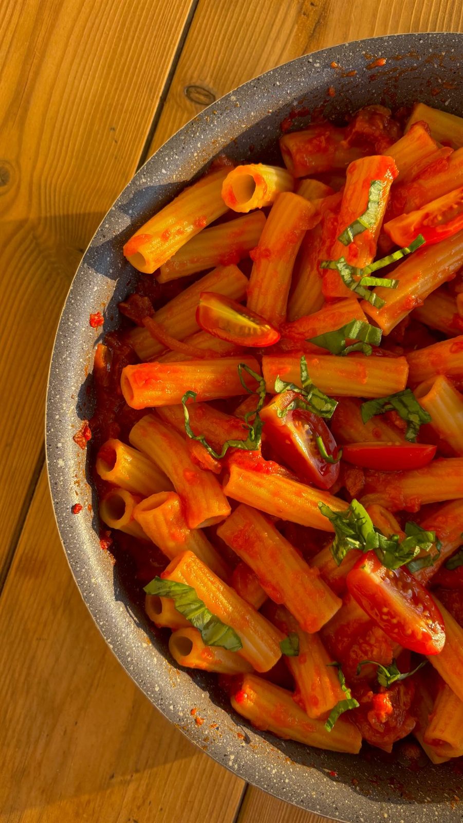 Rigatoni crémeux au chorizo