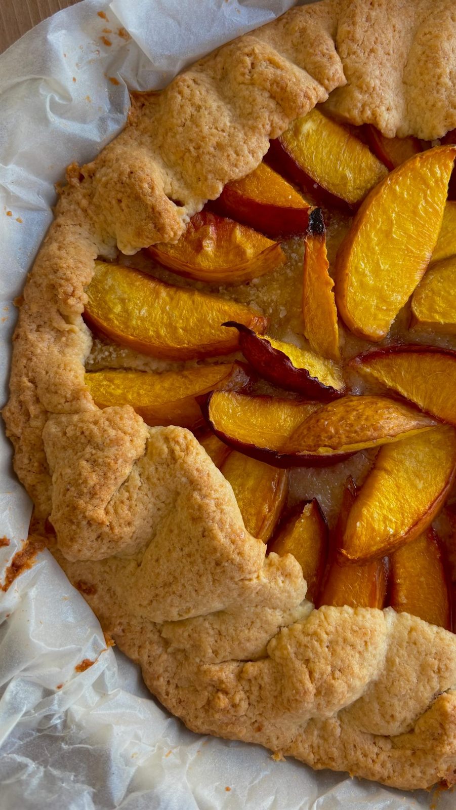 Tarte rustique aux nectarines