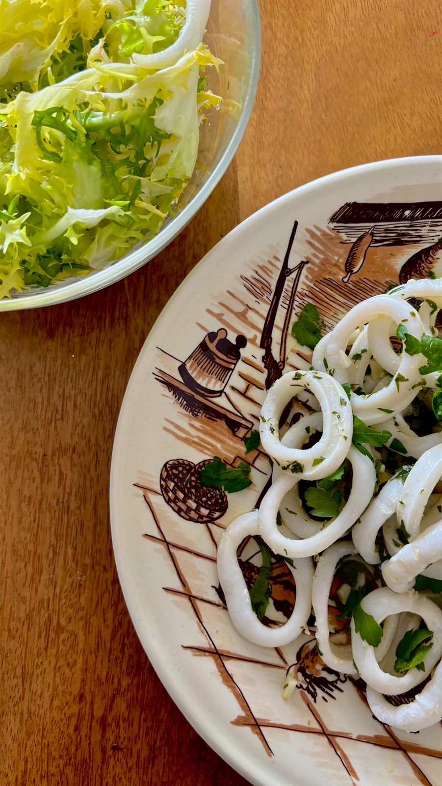 Calamars en persillade à la poêle