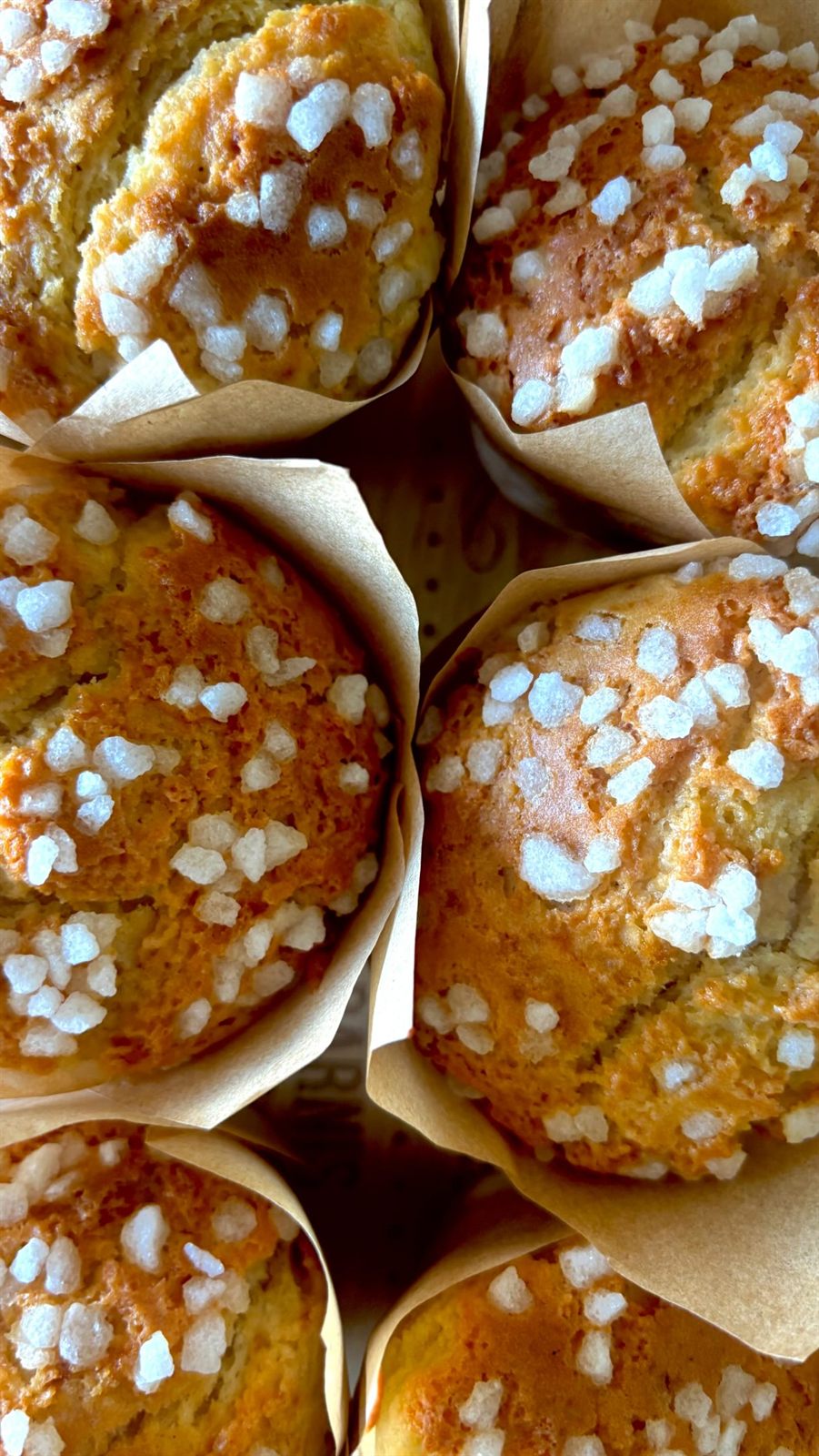 Jumbo muffins à la vanille