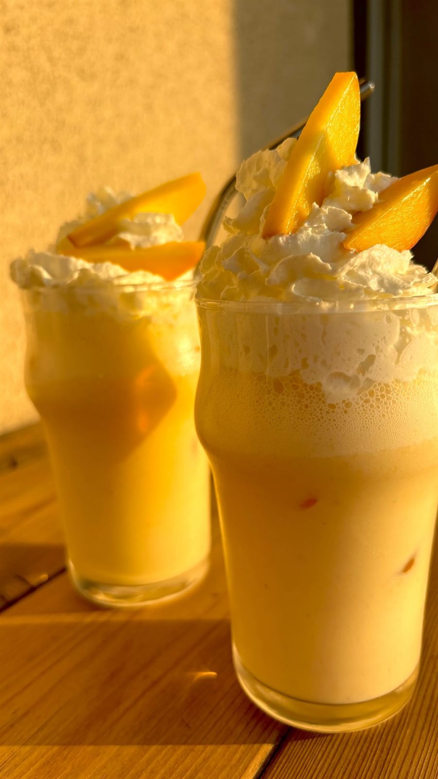 Milkshake pêche vanille