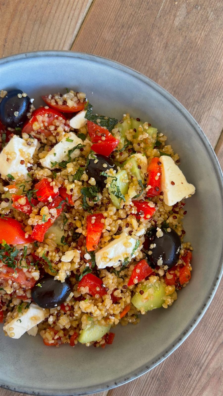 Salade grecque quinoa & boulgour