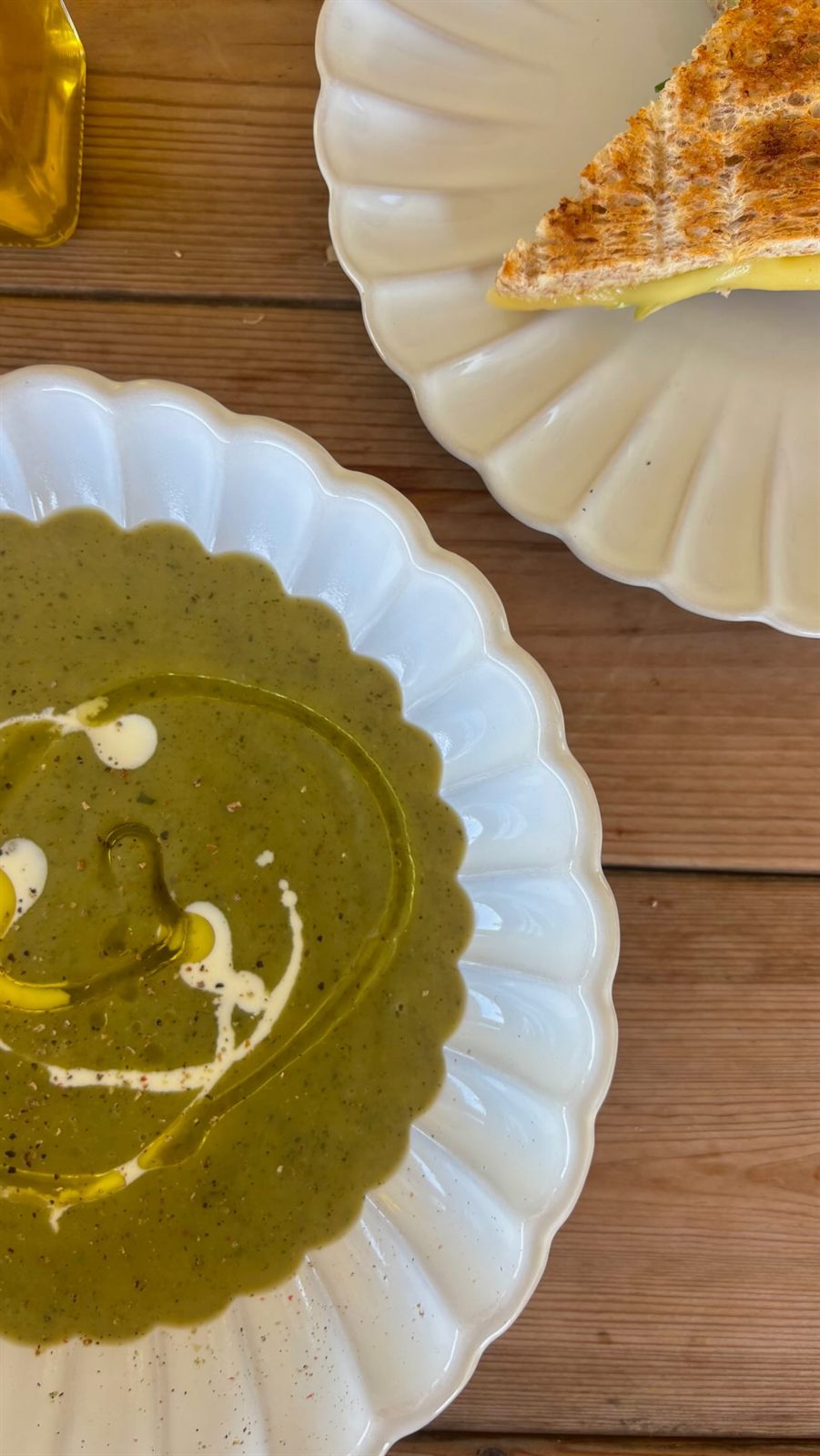 Velouté de courgettes tout doux
