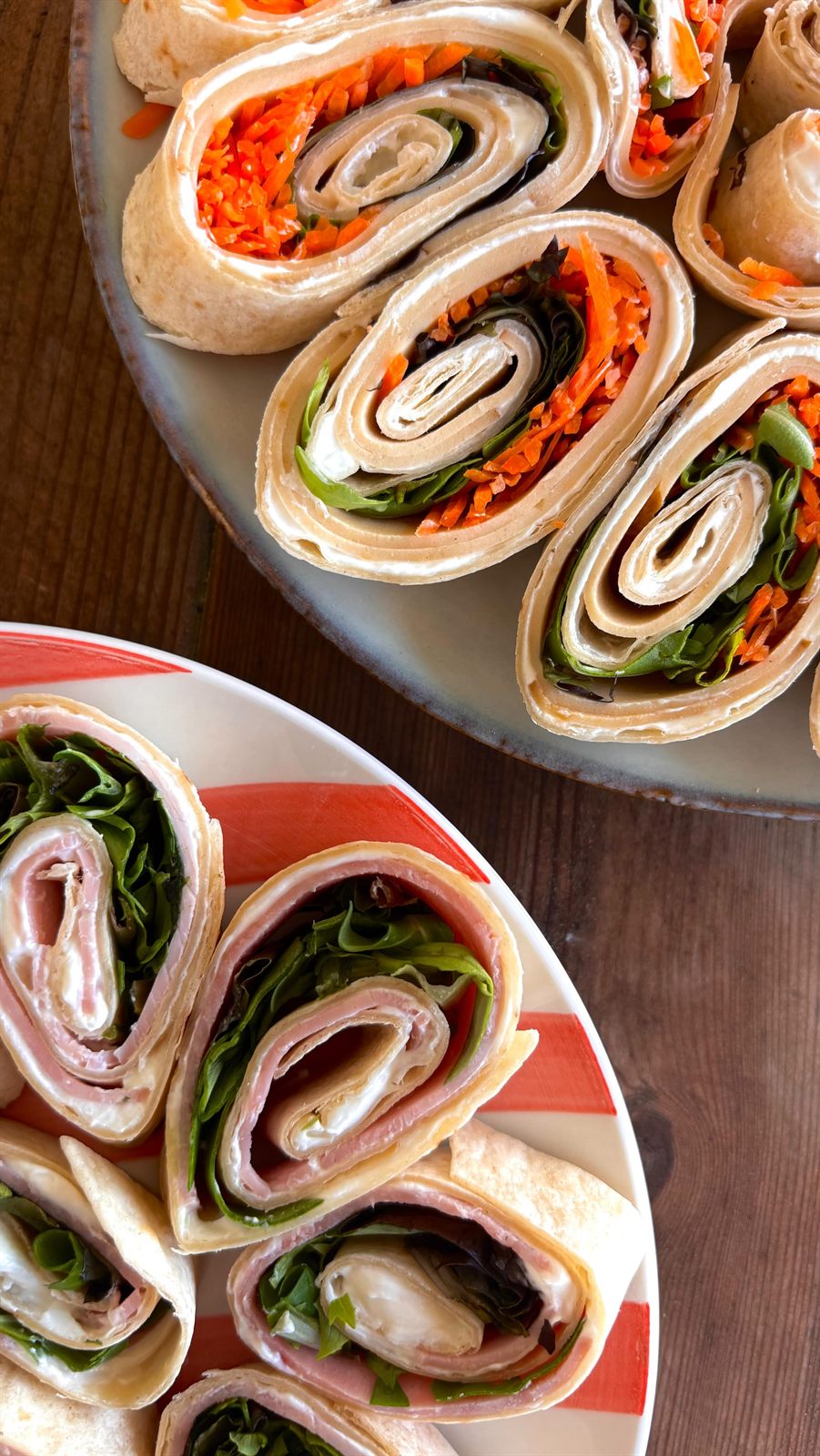 Wraps apéro roulés (2 versions)